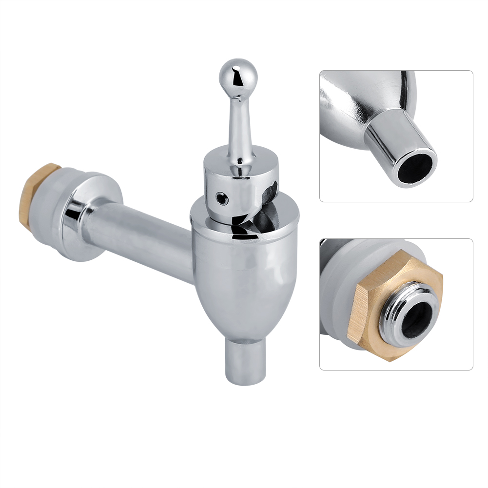 Kupferner Wasserhahn, Ersatzhahn Für Wein- Und Bierfassgetränkespender, Chrom (1,2 Cm)