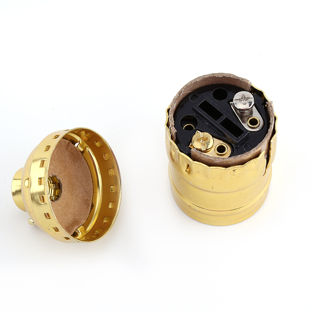 Retro E27 Lampenfassung Für Stehlampe, Goldfarben, Ohne Schalter Und Kabel