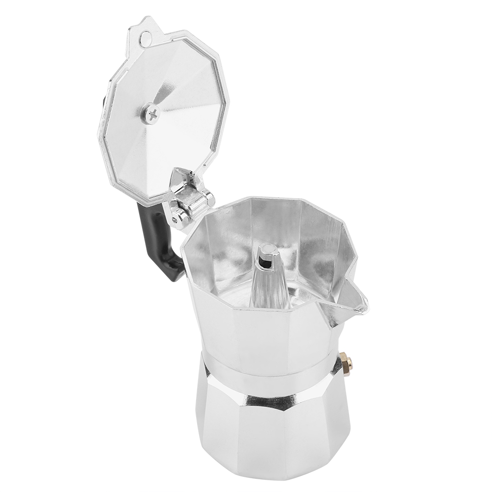 50 Ml (1 Tasse) Italienische Moka-kanne Aus Aluminium, Espressokanne Für Herd Und Zuhause/büro