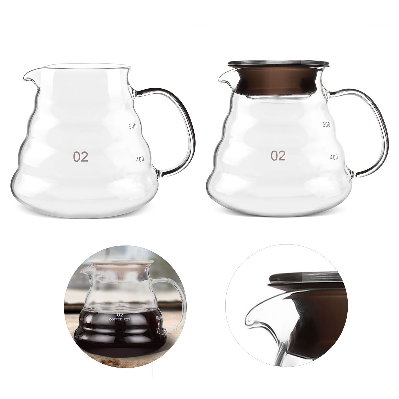500 Ml Kaffeekanne/teekanne Aus Dickwandigem, Hitzebeständigem Glas – Barzubehör