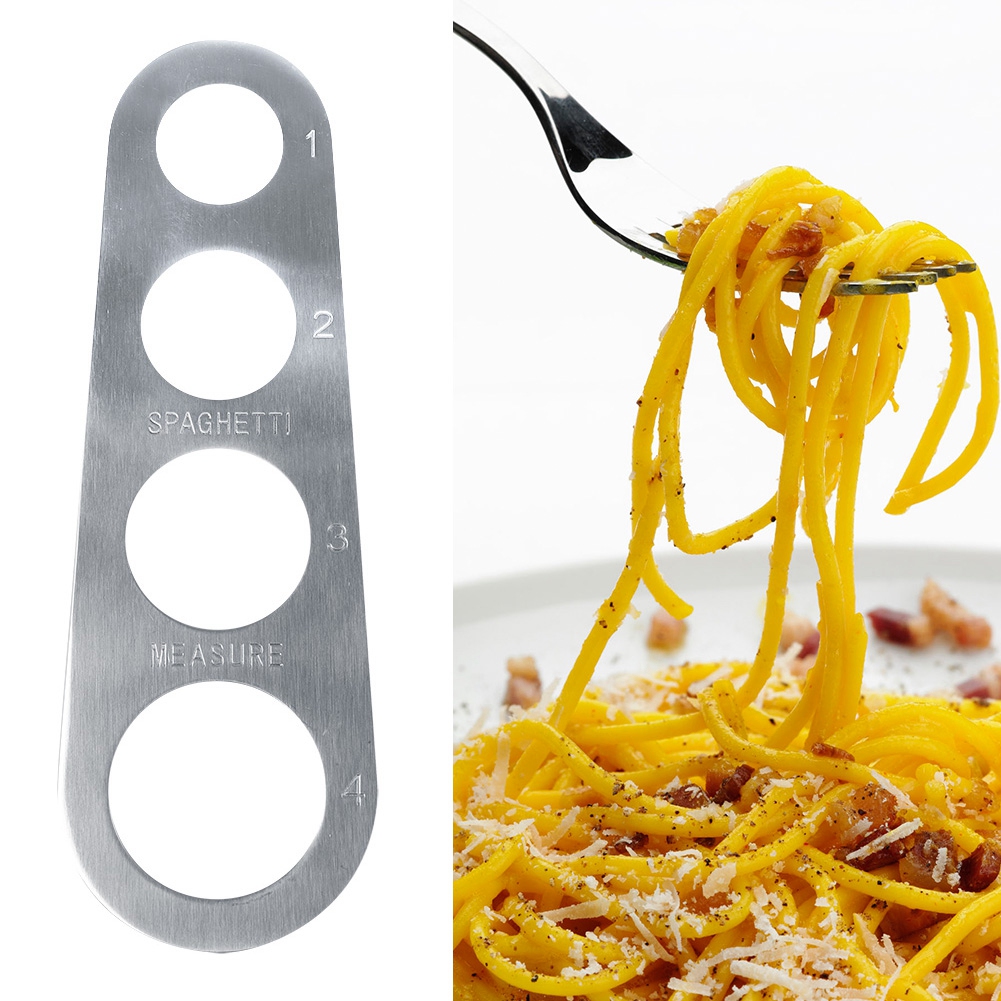 1 Stück Spaghetti-messlöffel Aus Edelstahl, Messwerkzeug Für 4 Portionen, Nudelkochlineal
