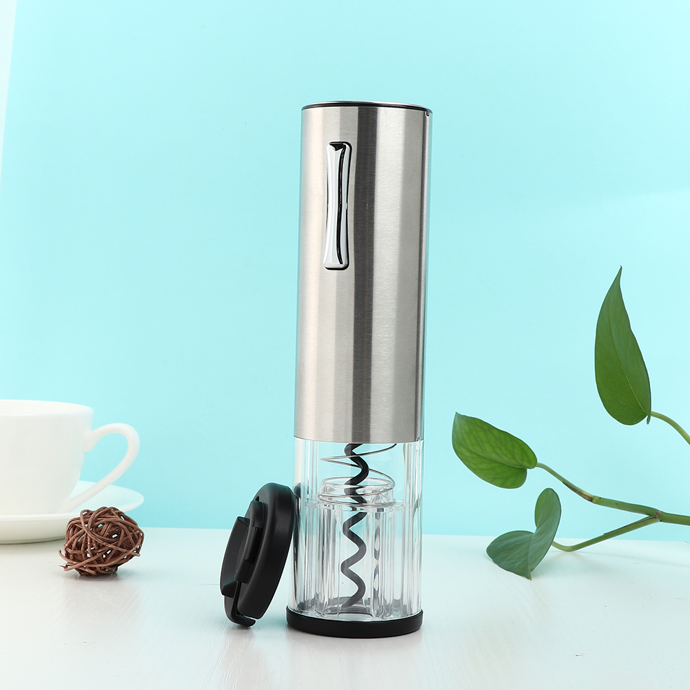 Usb-wiederaufladbarer, Intelligenter Elektrischer Weinöffner, Vollautomatischer Flaschenöffner, Silberfarben