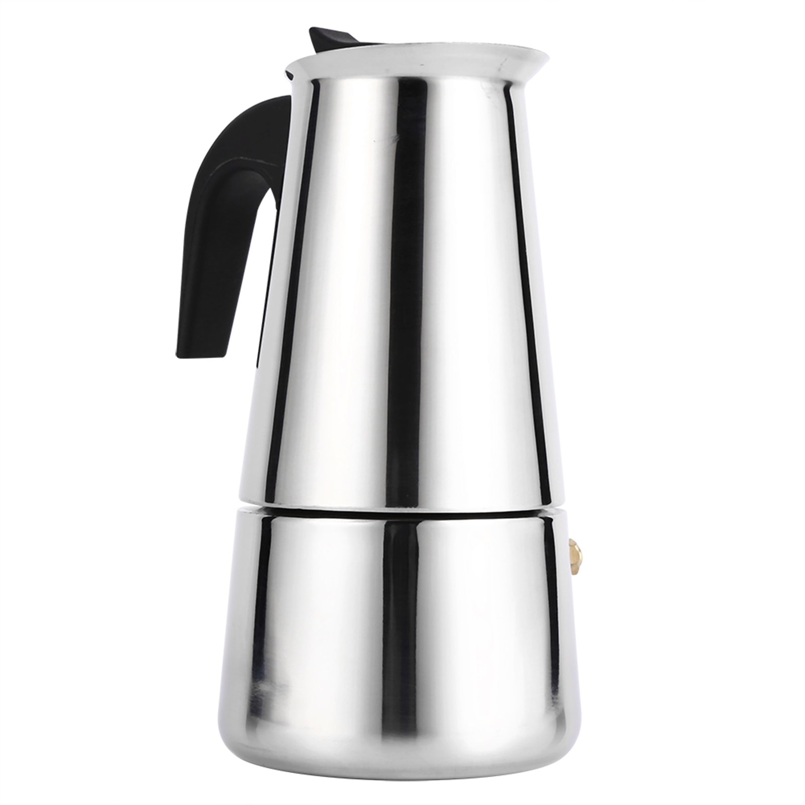 Espressokanne Aus Edelstahl, Mokka-kaffeebereiter Für Herd, Zuhause Und Büro (300 Ml)