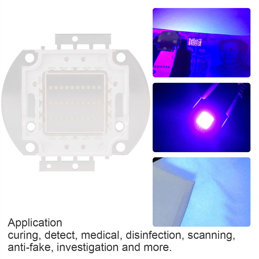 395–400 Nm Uv-violette Led-chips, Cob-ultraviolett-lampenperlen, 30 W