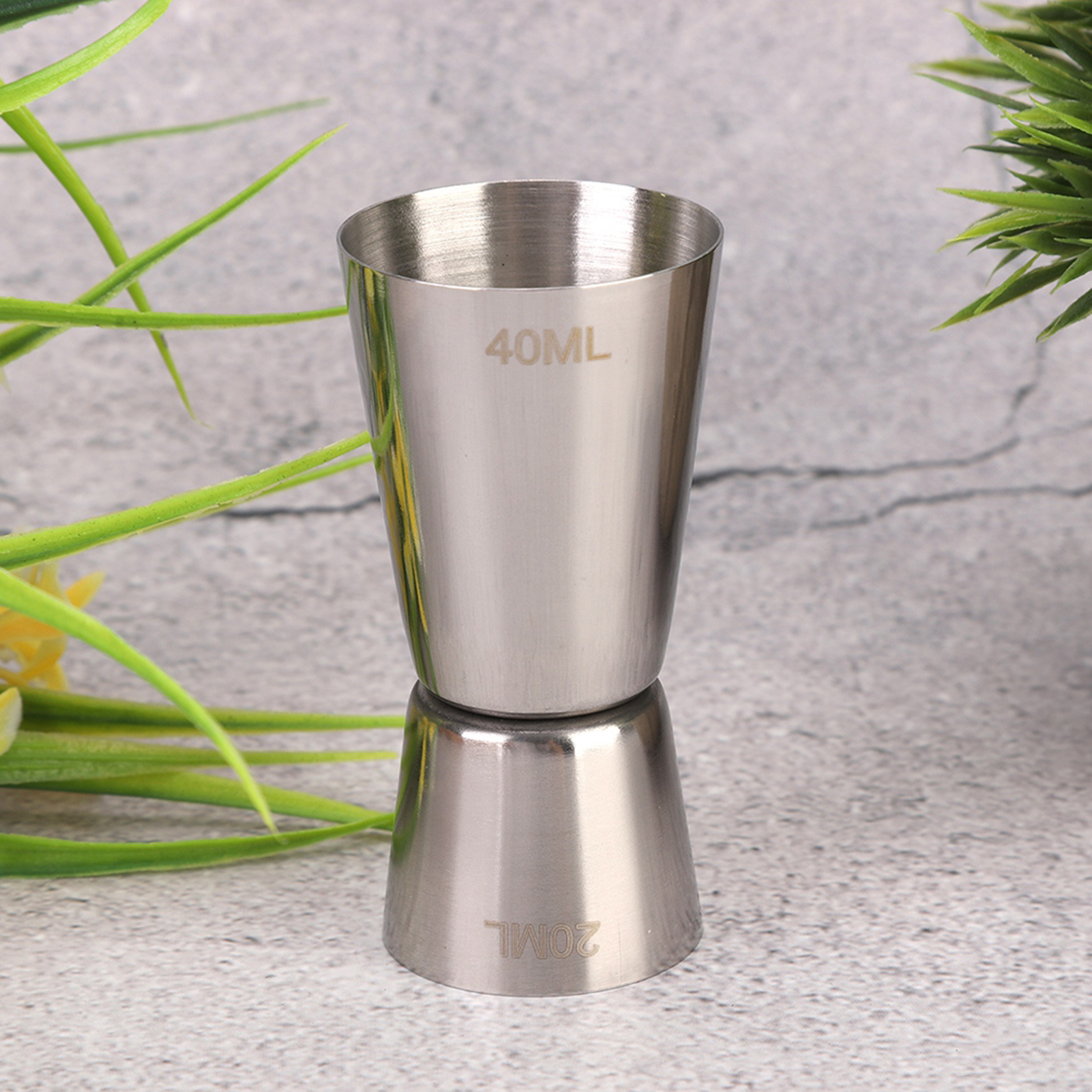 Weinmessbecher Aus Edelstahl 304, Doppel-cocktail-jigger Für Die Bar (40/20 Ml)