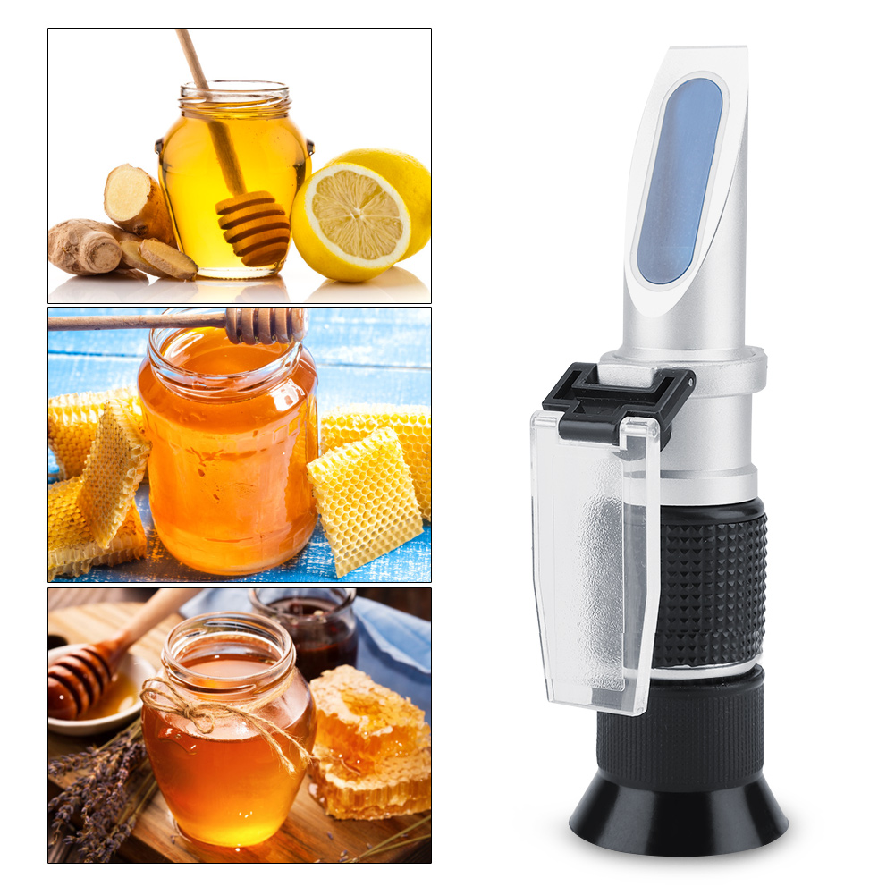 3-in-1-refraktometer Mit 58–90 % Genauigkeit Zur Bestimmung Des Brix-werts Und Des Zuckergehalts In Honig Und Des Baumé-grades
