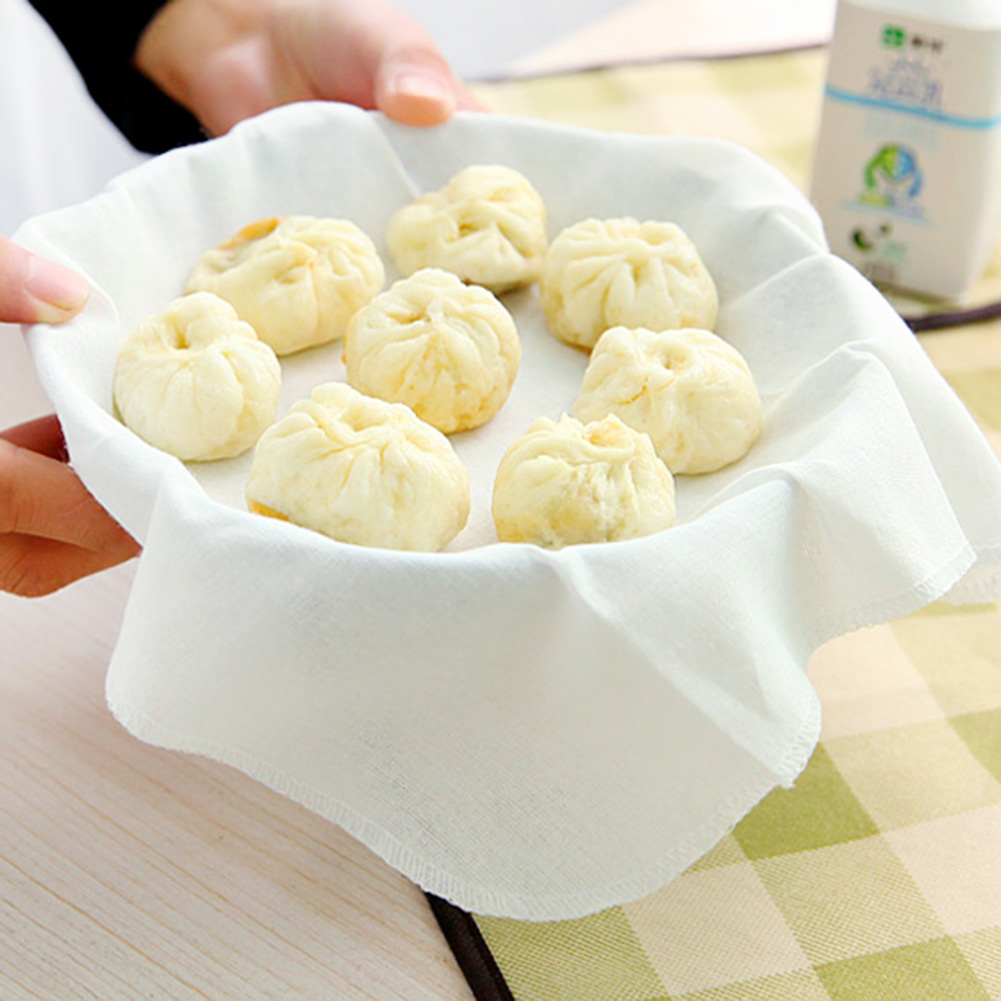 6-teiliges Küchen-dampftuch Aus Baumwolle Für Gedämpfte Brötchen Und Teigtaschen
