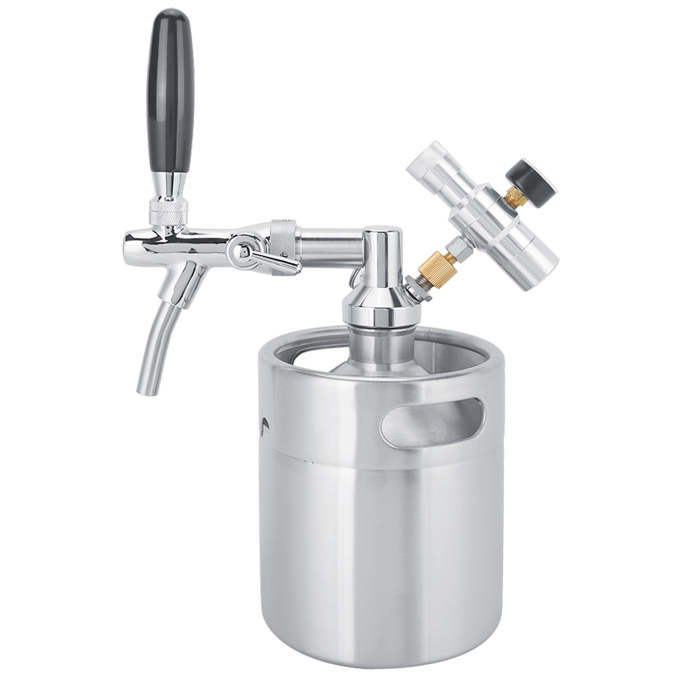 2-liter-edelstahl-minifass-bierzapfanlage Für Hobbybrauer Mit 2-klassen-manometer