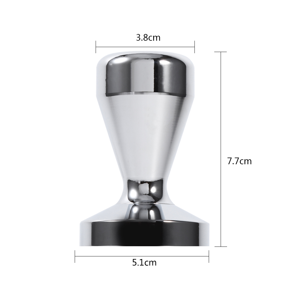 Espresso-tamper Aus Edelstahl, Kaffeebohnenpresse Mit 51 Mm Durchmesser Und Flacher Basis