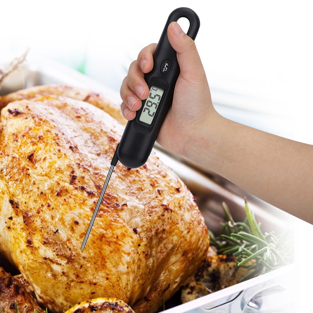 Digitales Sofortanzeige-thermometer Mit Faltbarer Sonde Für Grillfleisch Und Küche