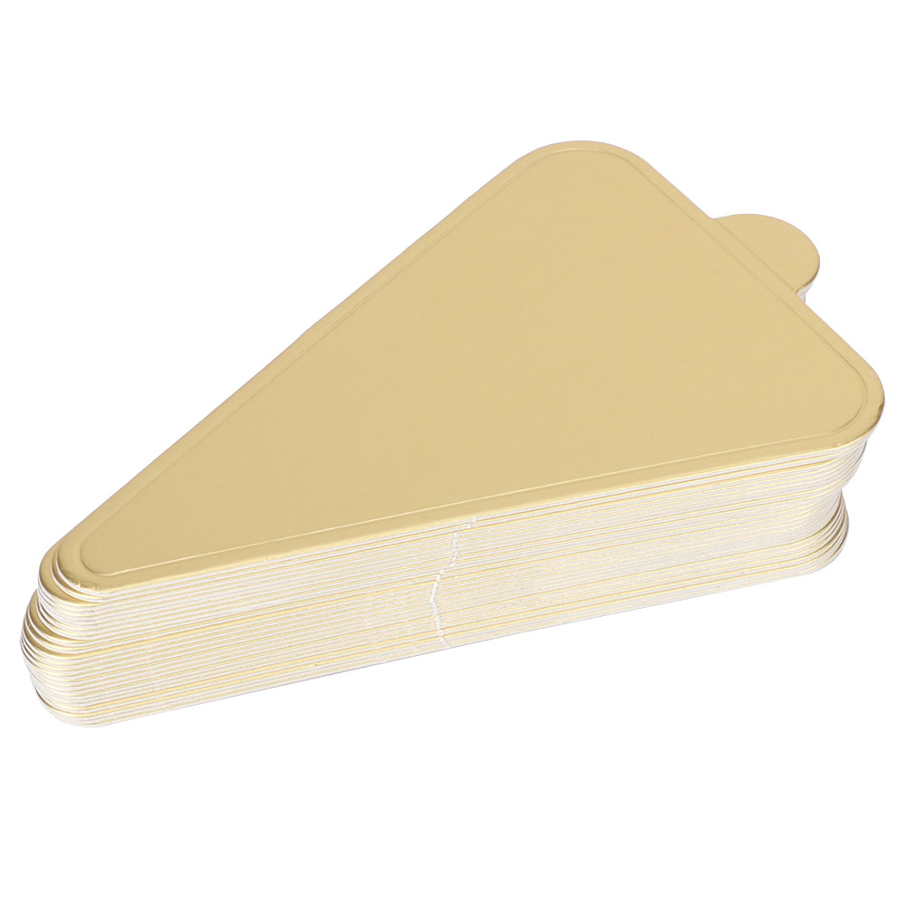 300 Stück Dreieckige Mousse-kuchenplatten, Cupcake-unterlagen, Dessert-präsentationstabletts, Karton-dekorationswerkzeuge