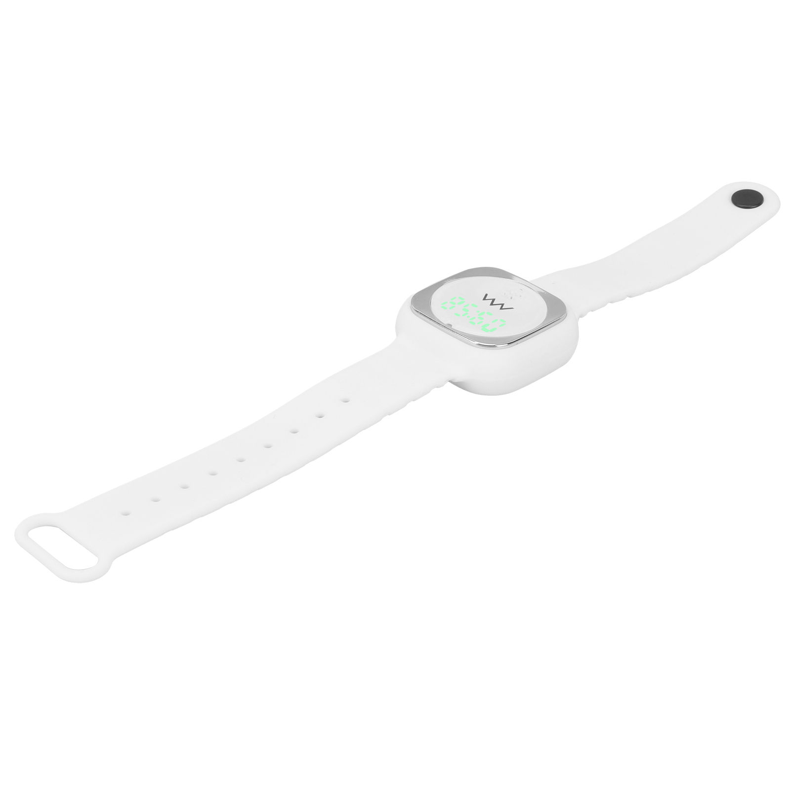 Ultraschall-mückenschutzarmband Mit Zeitanzeige, Anti-mücken-armband Für Den Außenbereich (weiß)