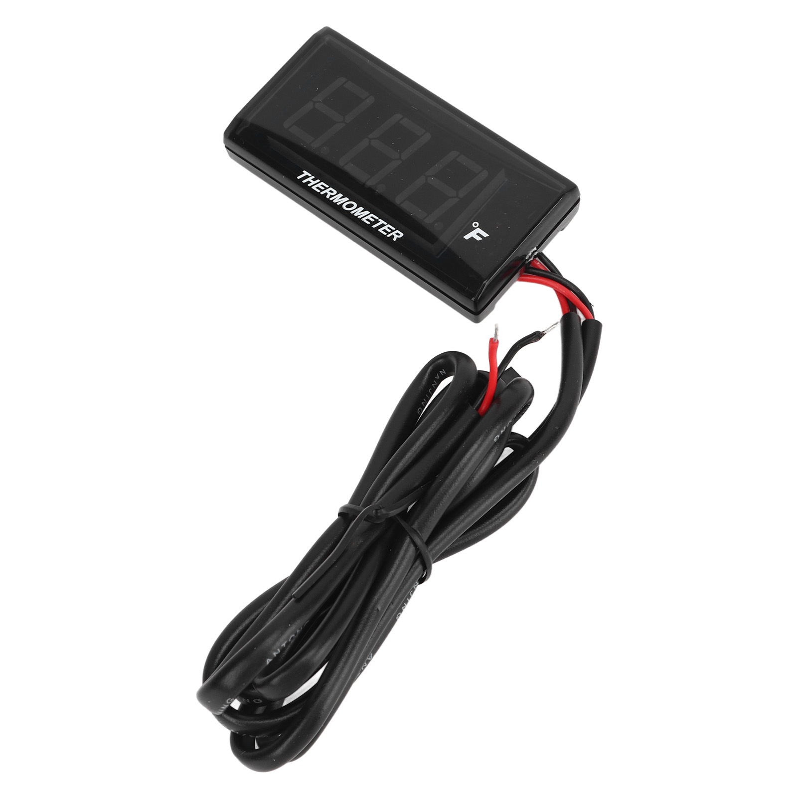 Jauge De Température D'Eau Pour Moto, Ultra-mince, Avec Écran Lcd, Boîtier Abs, Pour Modification, 12 V Cc, Rouge