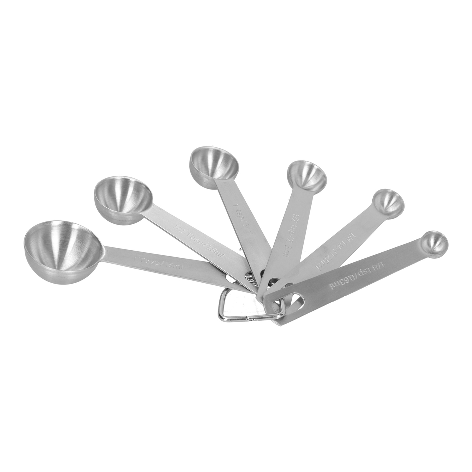 Messlöffel-set Aus Edelstahl Mit Skala, Gewürzlöffel-set, Backwerkzeug Für Die Heimische Küche, 6-teilig