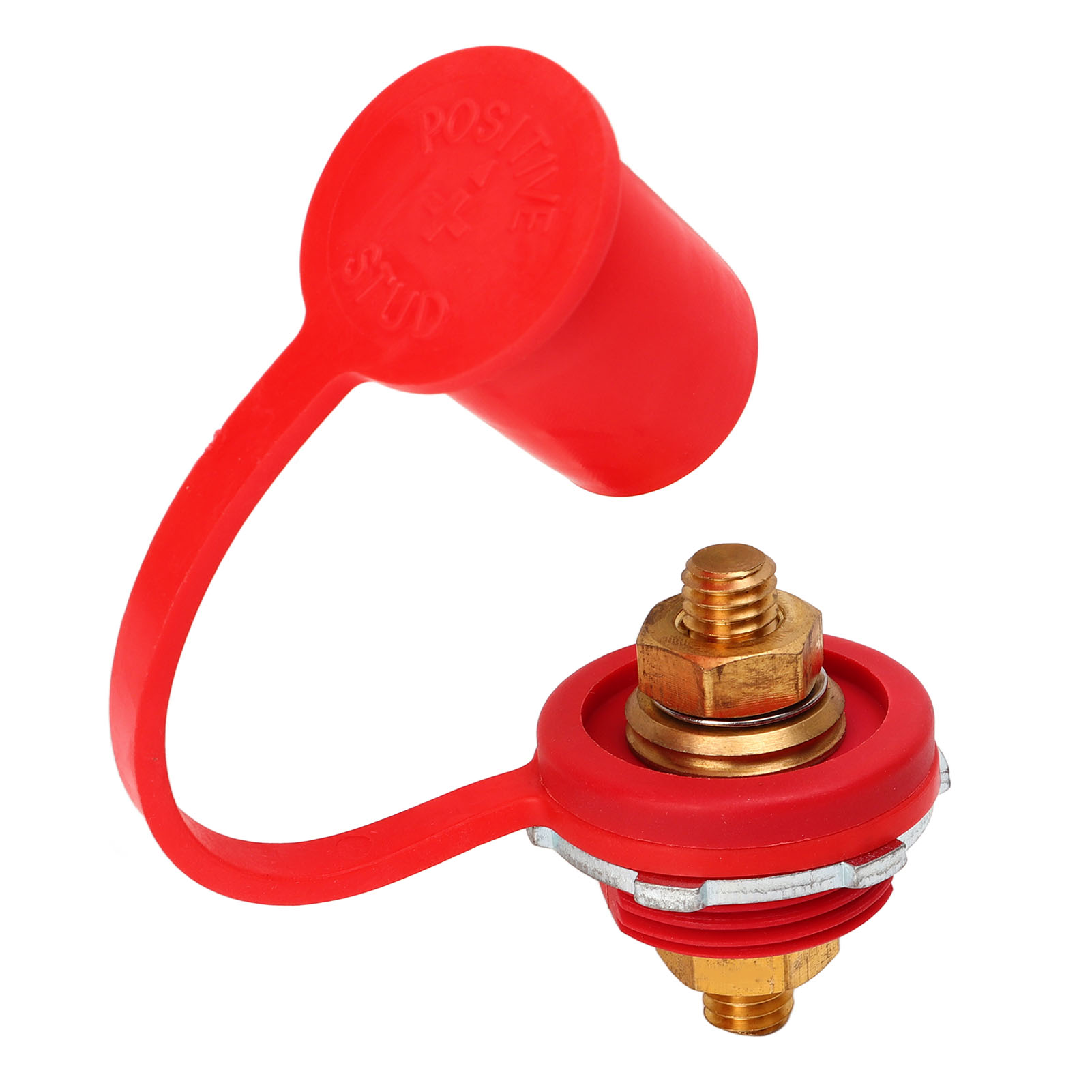 Connecteur De Borne De Batterie 250 A, Bornes À Goujon En Laiton Haute Résistance De 3/8 Po Pour Voiture, Camping-car Et Bateau (rouge)