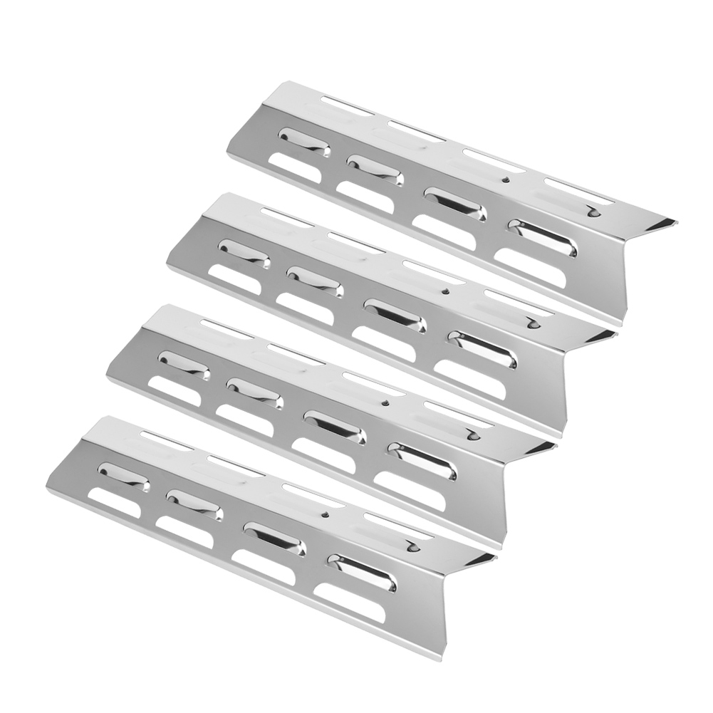 4-teiliges Set Edelstahl-brenner-hitzeschutzplatten Für Grillgeräte Xh00463, Geeignet Für Den Gartengrill