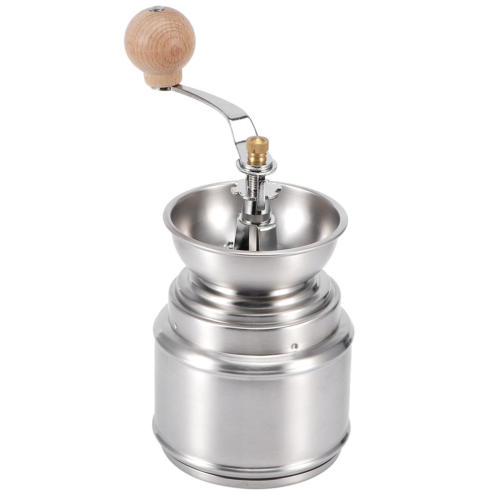 Tragbare, Manuelle Kaffeemühle Aus Edelstahl, Verstellbare Kaffeebohnen- Und Pfeffermühle, Haushaltsküchengerät