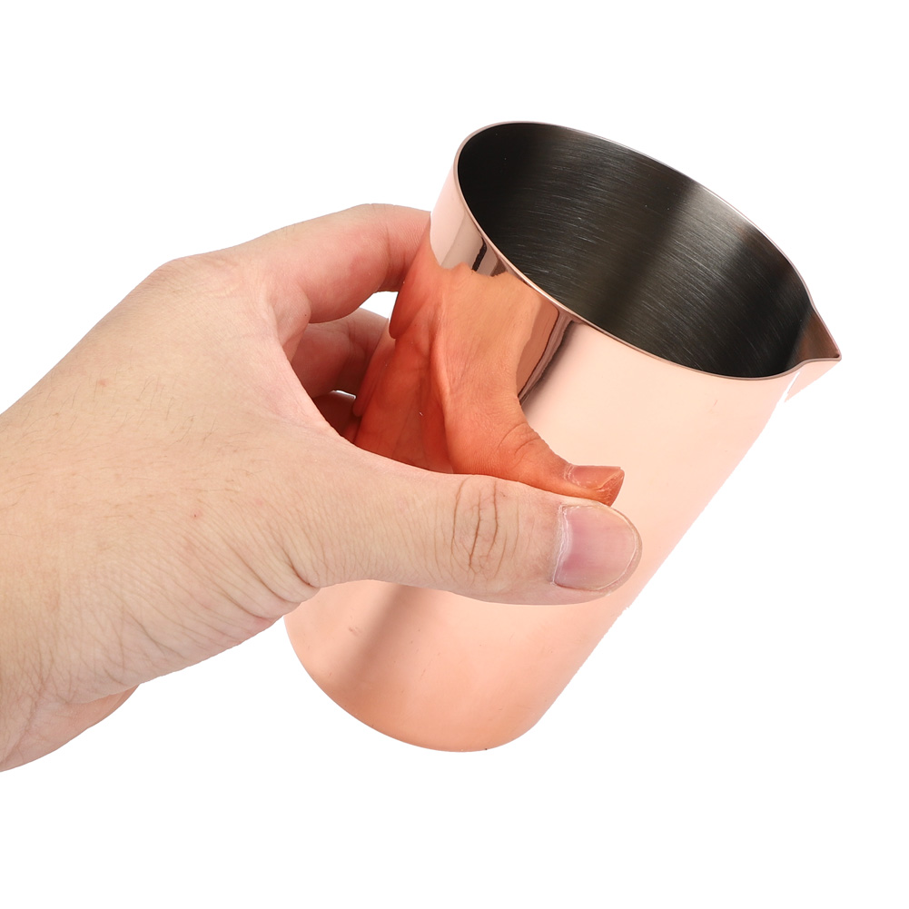 Cocktailbecher Aus Edelstahl 304, 500 Ml, Ideal Zum Trinken Von Wein, Umrühren Und Mischen, Für Bars, Partys Und Als Barkeeper-werkzeug, Roségolden