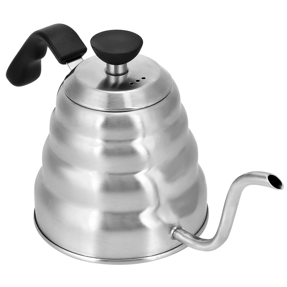 Edelstahl-kaffeefilterkanne Mit Schwanenhals, 1200 Ml