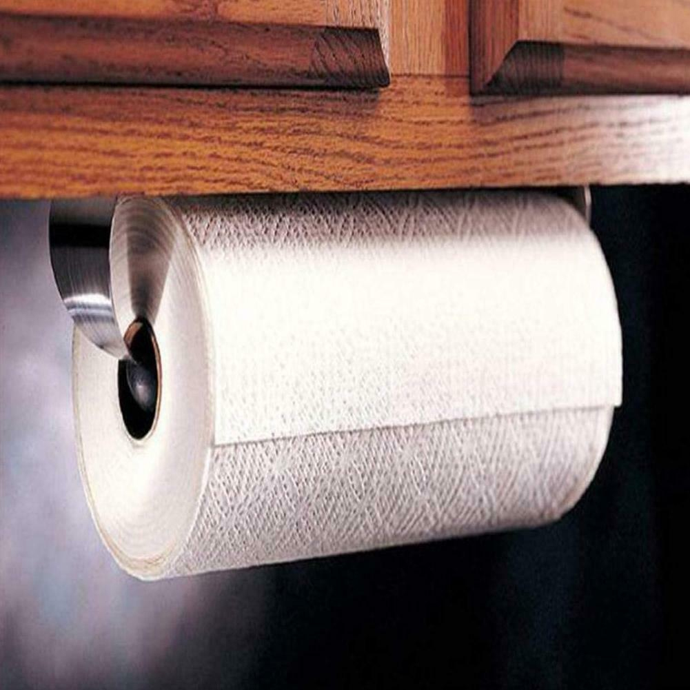 Wandmontierter Papierhandtuchhalter Aus Edelstahl, Rollenpapierhalter Für Die Küche Unter Dem Schrank