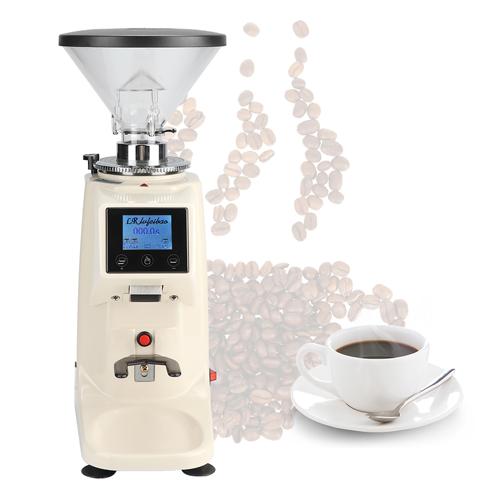 Elektrische Kaffeemühle Aus Edelstahl Für Den Haushalt, Kaffeebohnenmahlmaschine, Eu-stecker 220–240 V