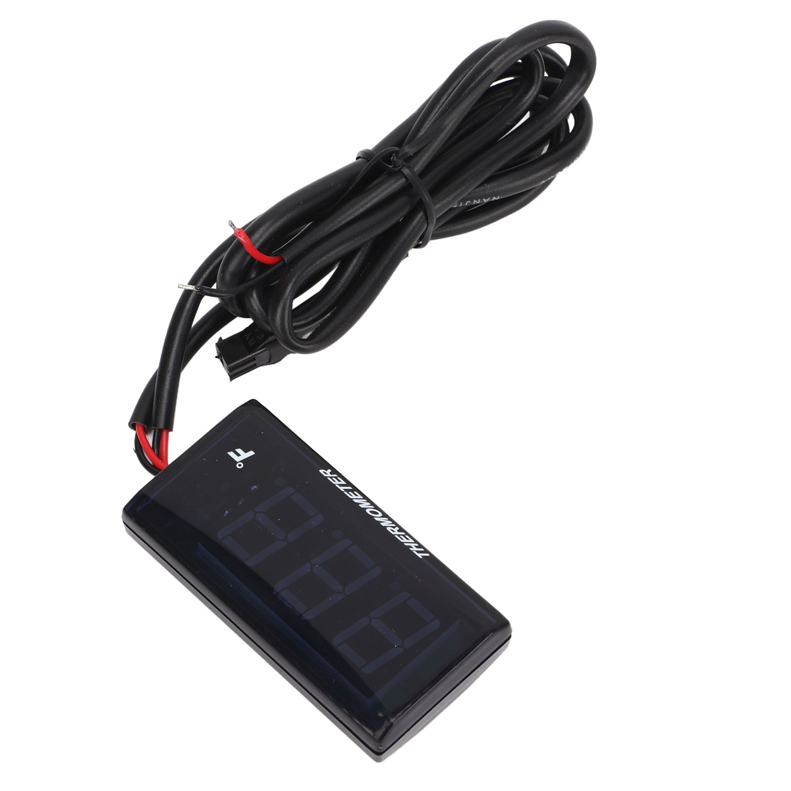 Thermomètre D'Eau En Degrés Fahrenheit, Écran Lcd Rétroéclairé, Étanche, Avec Raccord En T De 16 Mm Pour Moto, Rouge.