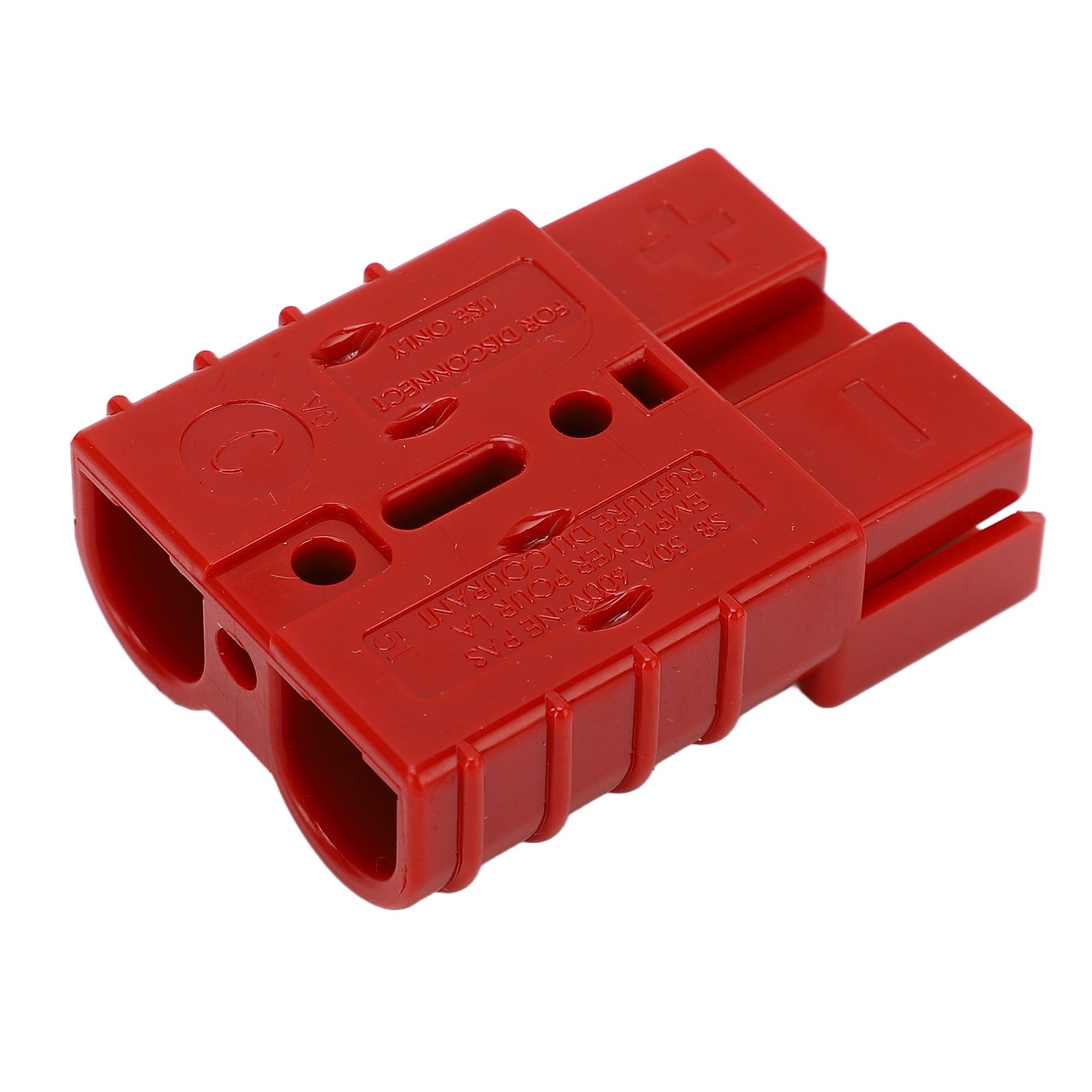 Connecteur D'Alimentation 50 A 600 V Sb50a, Accessoire De Sertissage Avec 2 Bornes Pour Batterie Rouge