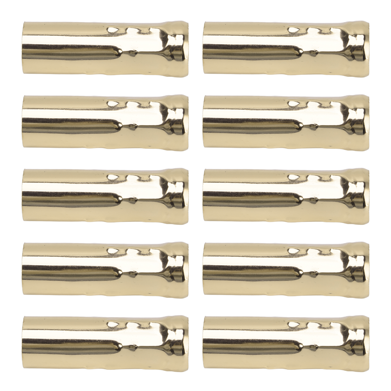 Set Mit 10 E14-fassungen, Kristallleuchterröhren, Kerzenform, Tropfenförmige Muster, Gerade Goldröhren 2580mm Für Beleuchtungskörper Und Zubehör.