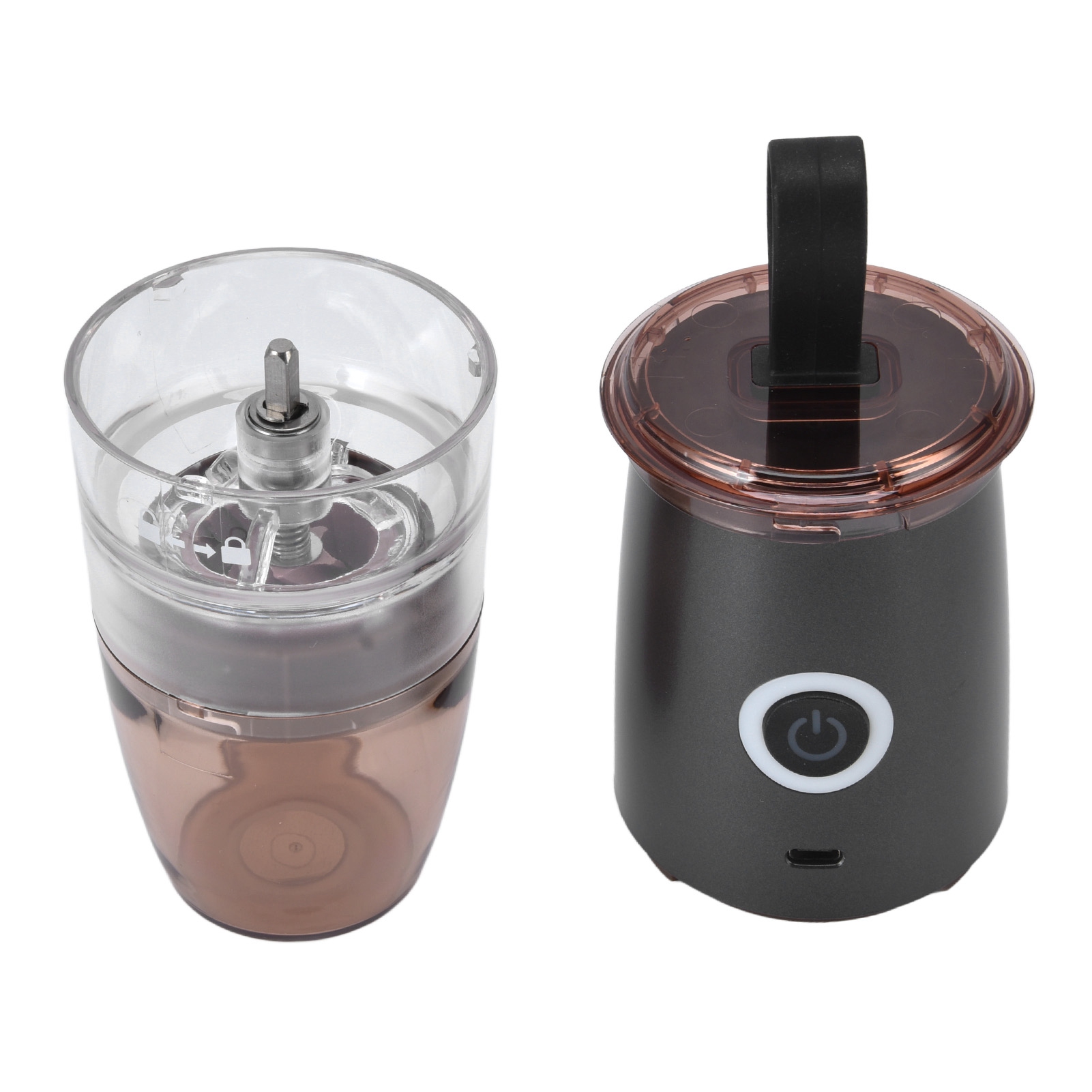 Elektrische Kaffeemühle Mit Usb-anschluss Und Eingebautem Akku, Tragbare Handmühle, 5 Mahlgradeinstellungen, Standardmodell.