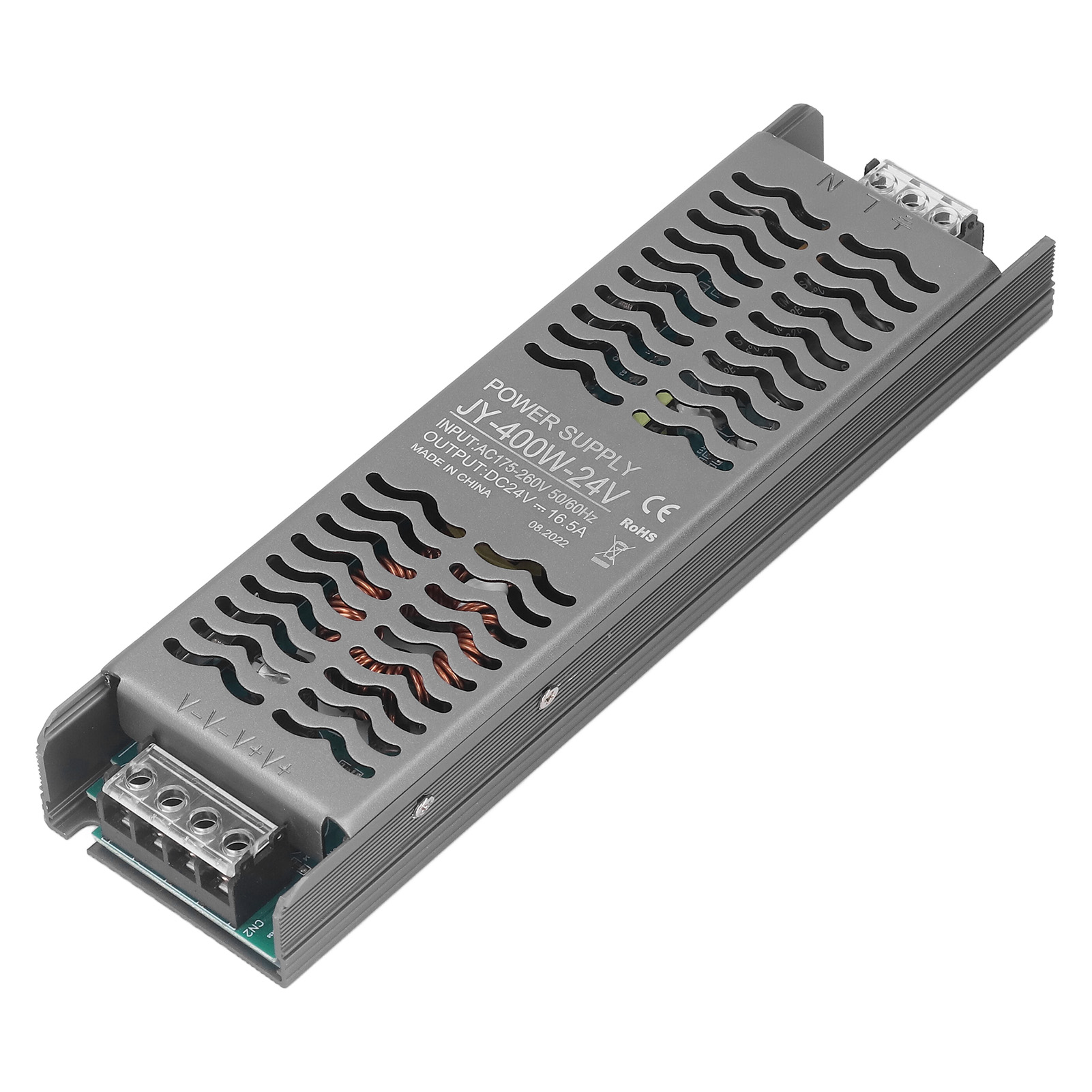 400-w-led-netzteil (24 V Dc, Schutzart Ip20), Schnelle Wärmeableitung, Led-transformator, Ac-treiber (175–260 V)