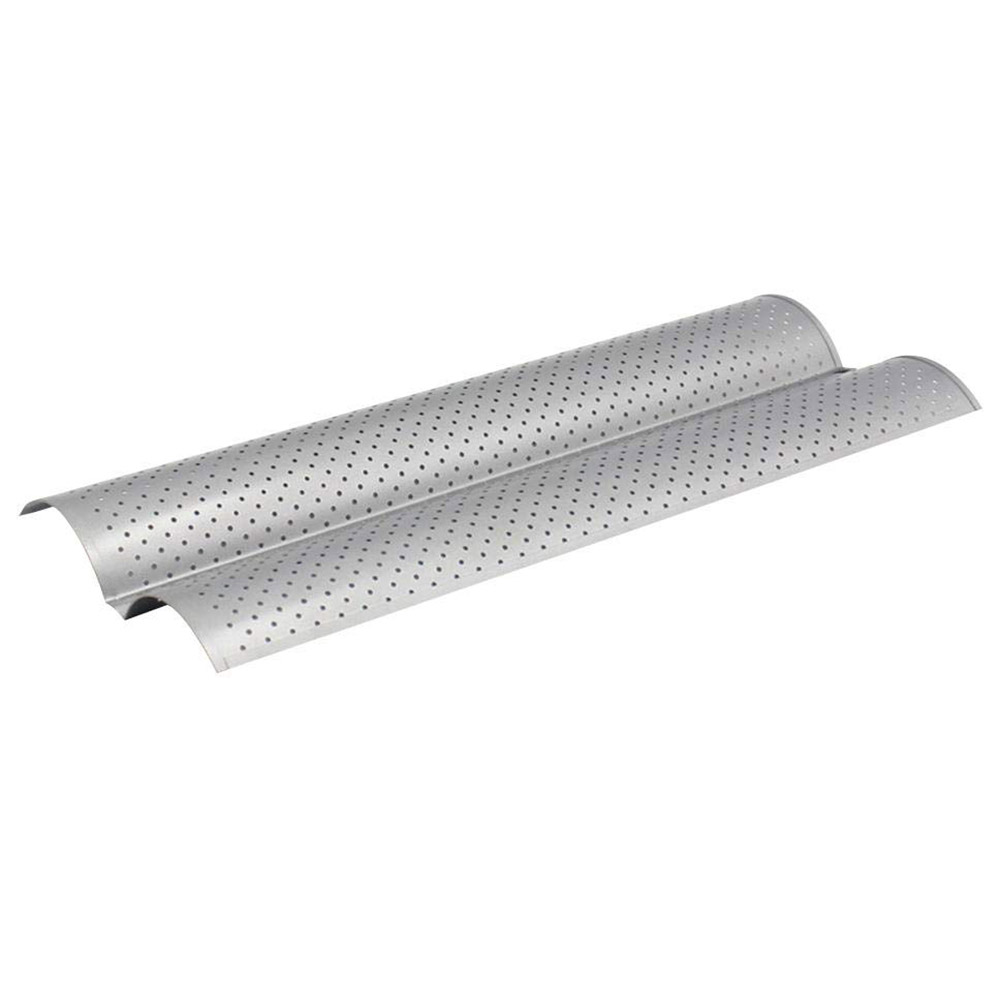 Kleine Baguetteform Mit Zwei Mulden, Silberfarben