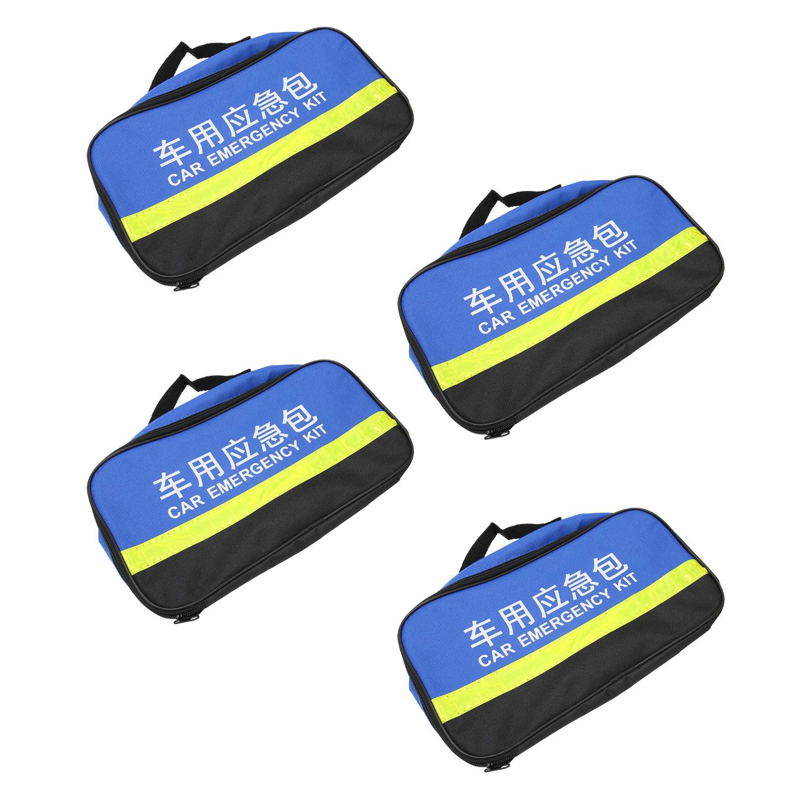 4-teiliges Auto-verbandsset, Aufbewahrungstasche Fürs Auto, Notfallset Fürs Auto, Reiseutensilien, Blaue Tasche 32 X 17,5 X 11 Cm