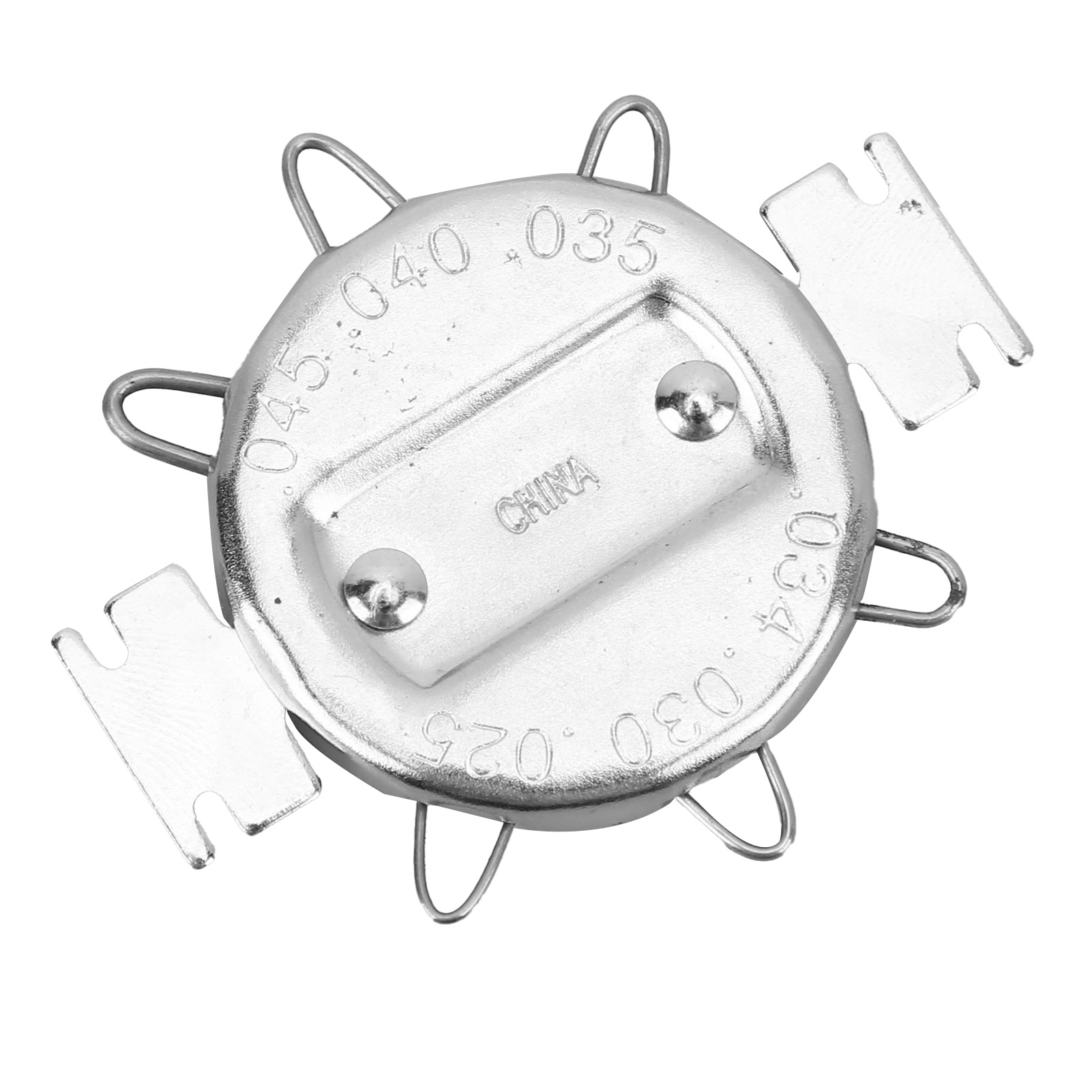Zündkerzenabstandslehre 0,64–1,14 Mm (0,025–0,045 Zoll) Für Motorräder, Mess- Und Einstellwerkzeug, Silber