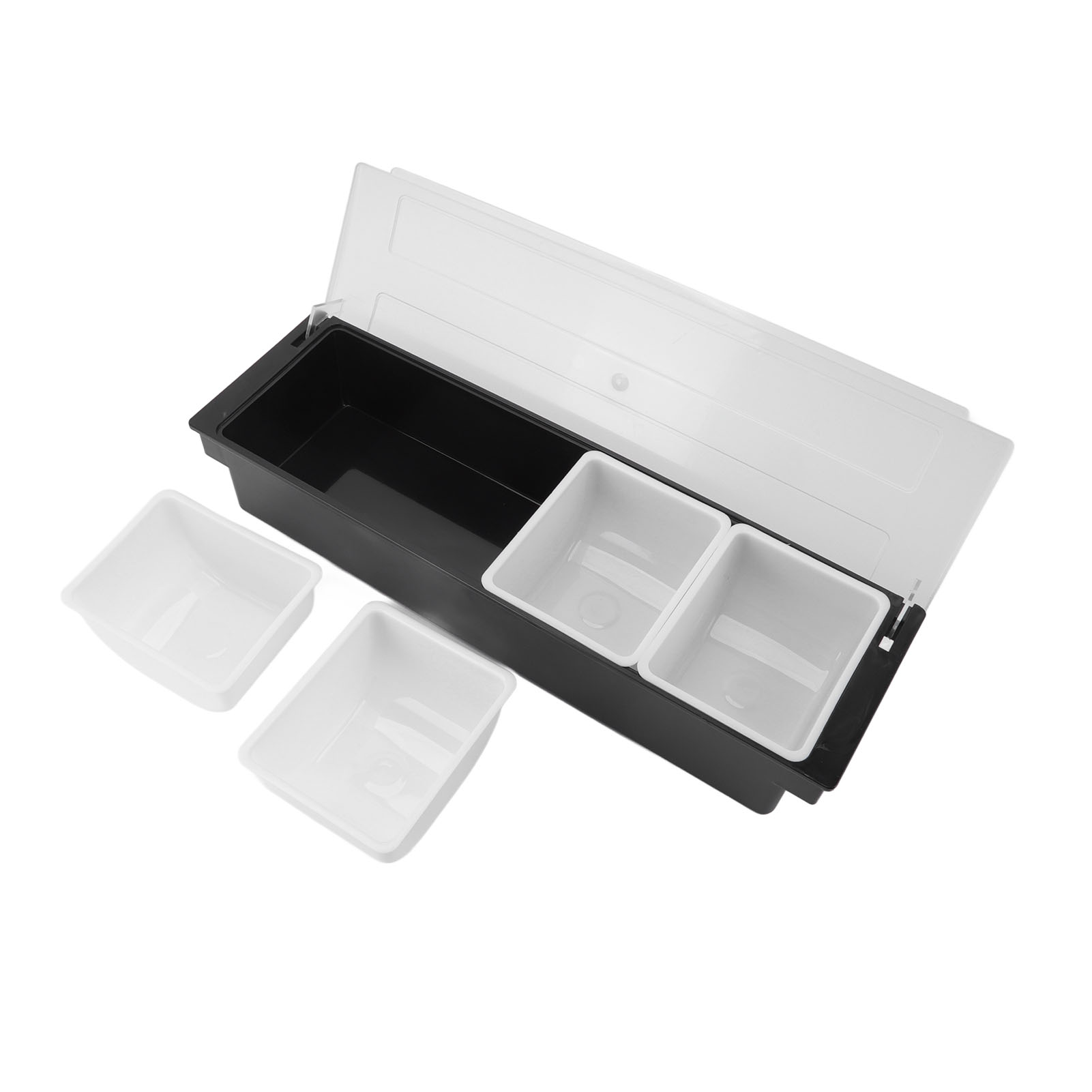 Gewürzspender Für Die Bar, Obstaufbewahrungsbox, 4 Fächer Mit Deckel Für Teestuben.
