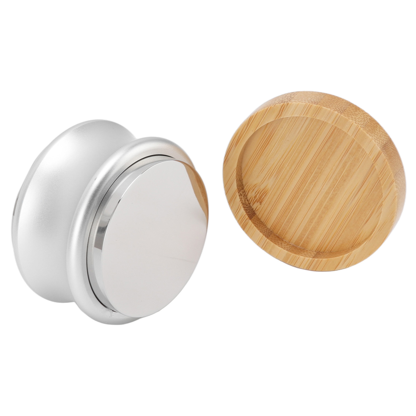 51-mm-edelstahl-tamper, Höhenverstellbarer Silberner Kaffeespender, Kaffeepulverpresse