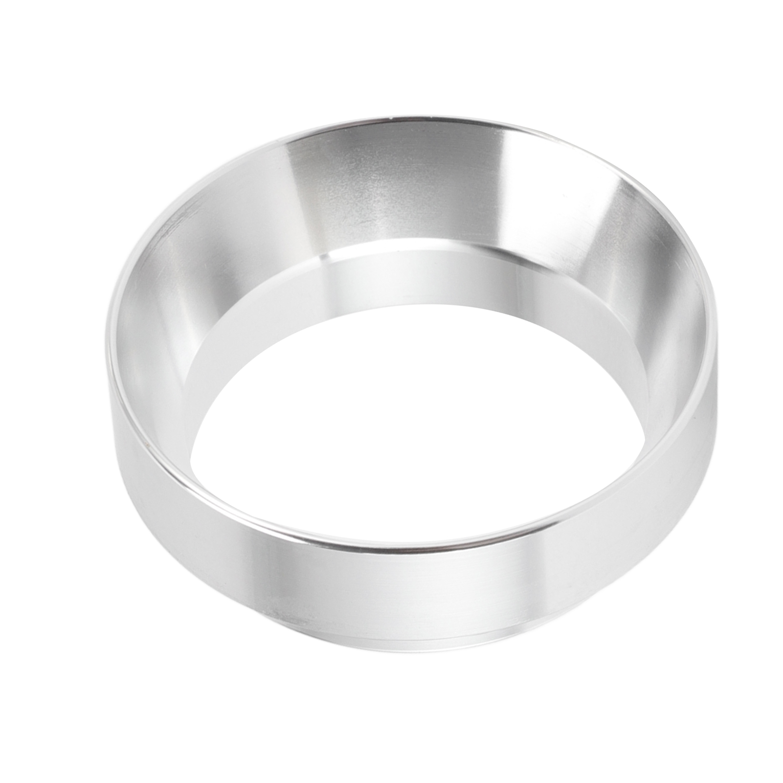 51-mm-dosiertrichter Aus Aluminiumlegierung Mit Schutz Gegen Pulverstaub, Universeller Magnetischer Dosierring Aus Silber Für Kaffee Im Haushalt Oder In Der Gastronomie