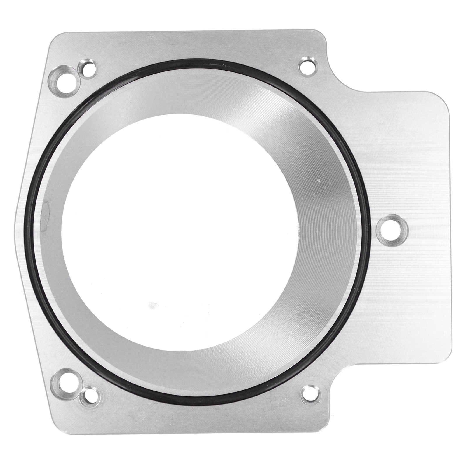 Drosselklappen-ansaugkrümmeradapter Aus Aluminium Mit Distanzstücken, Kompatibel Mit Gm Ls1, Ls2, Ls6, Lsx Und Ls4, Silber