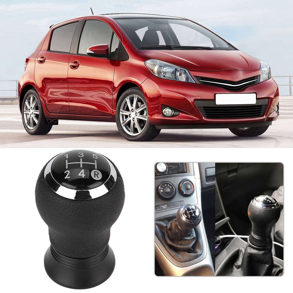 5-gang-schaltknauf Aus Leder Für Toyota Yaris 2005-2010 – Schalthebel