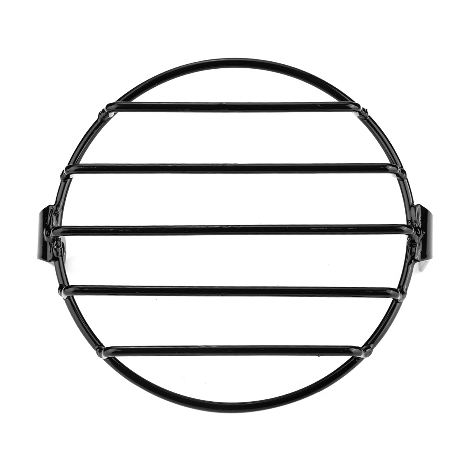 7,09 Zoll Retro-schwarzer Runder Motorradscheinwerfergrill, Frontschutzmaske