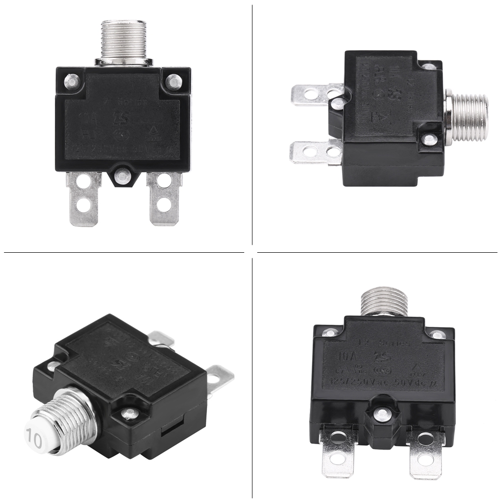 10a 125/250v Thermischer Schutzschalter Mit Rückstellung, Überlastschutzschalter Für Generatoren