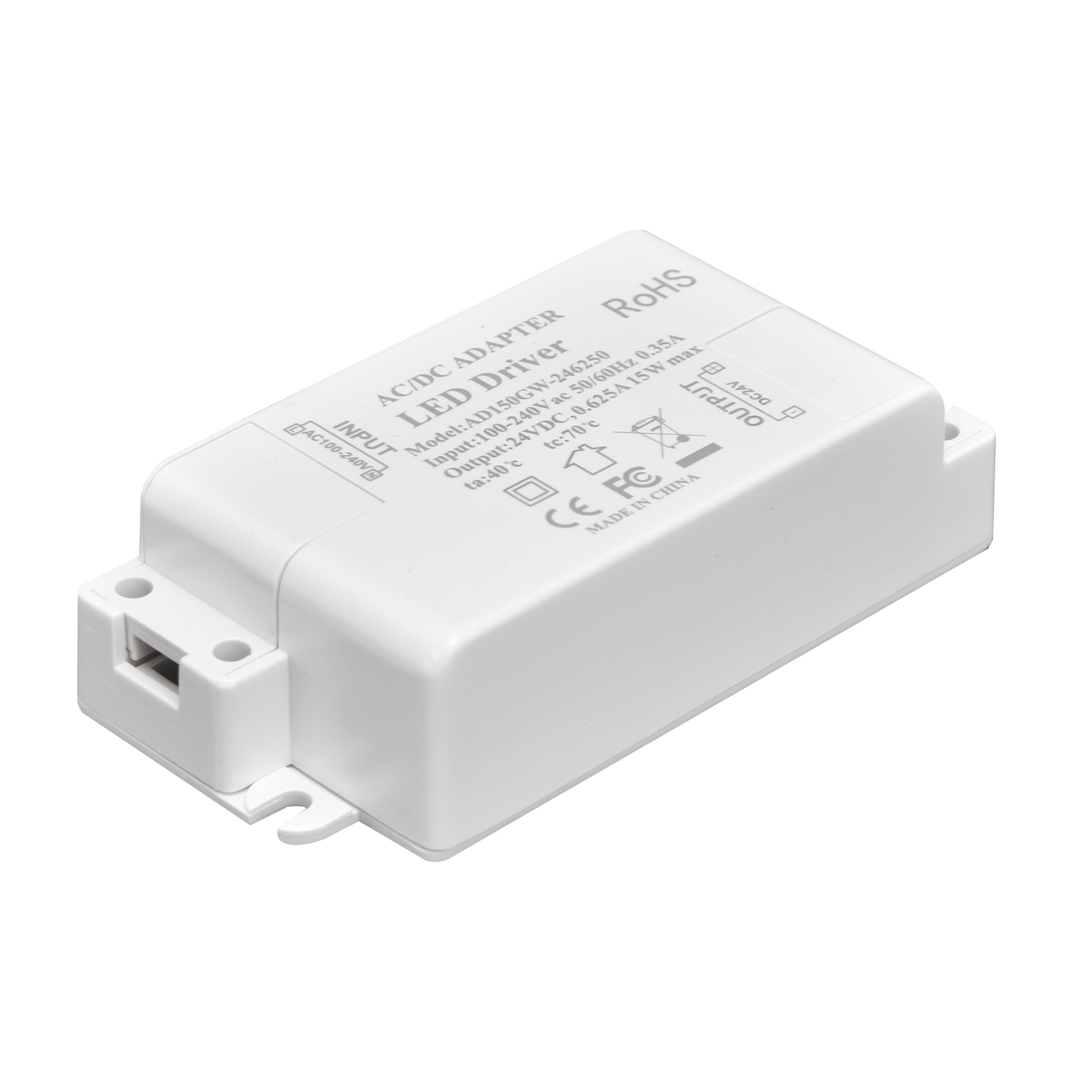 15-w-led-netzteil Dc 24 V 0,625 A Niederspannungstransformator Ac 100–240 V Ac-dc-schalter Modell Ad150gw-246250