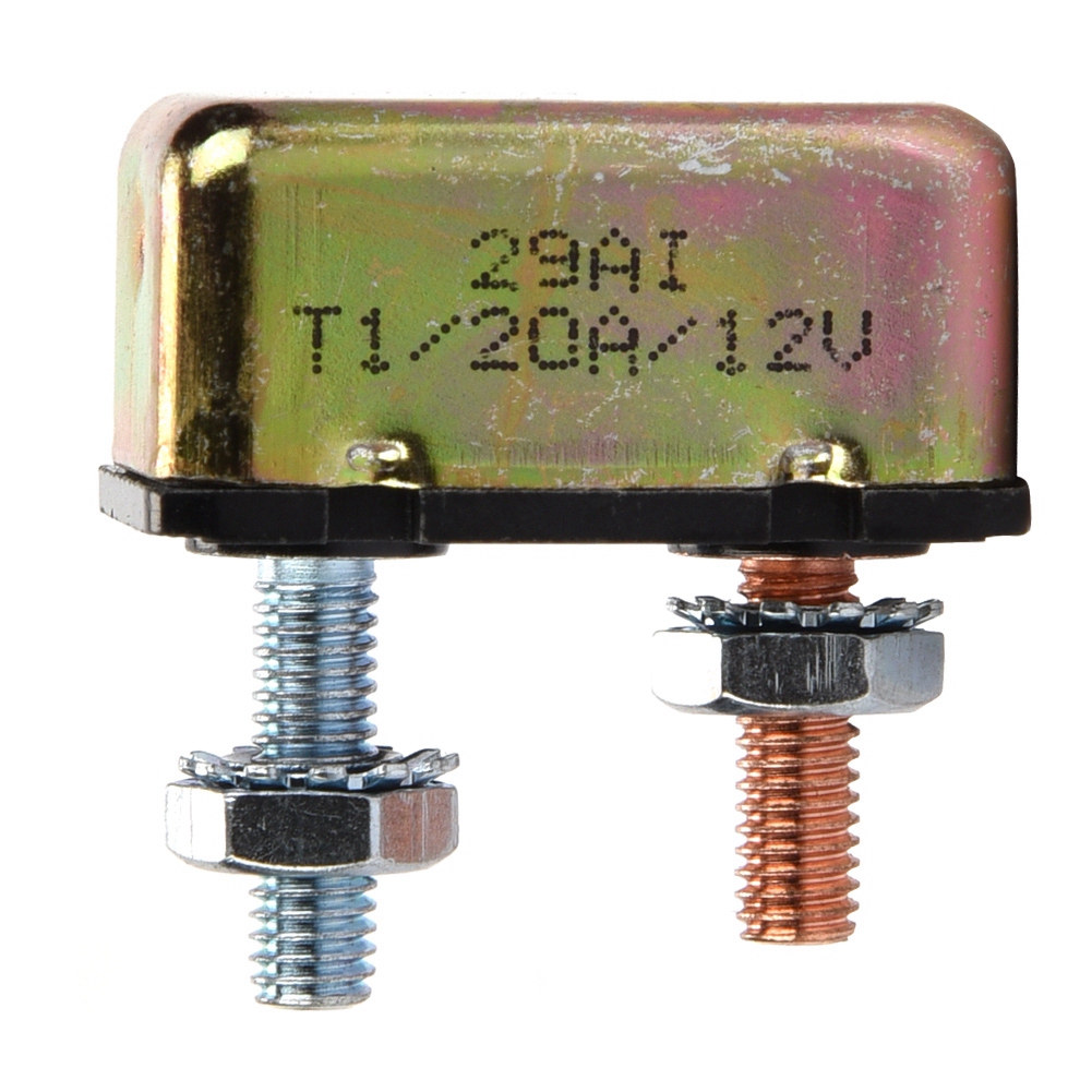 Universeller Automatischer 12/24v-leistungsschalter Mit Rückstellfunktion Und Metallabdeckung (20a)