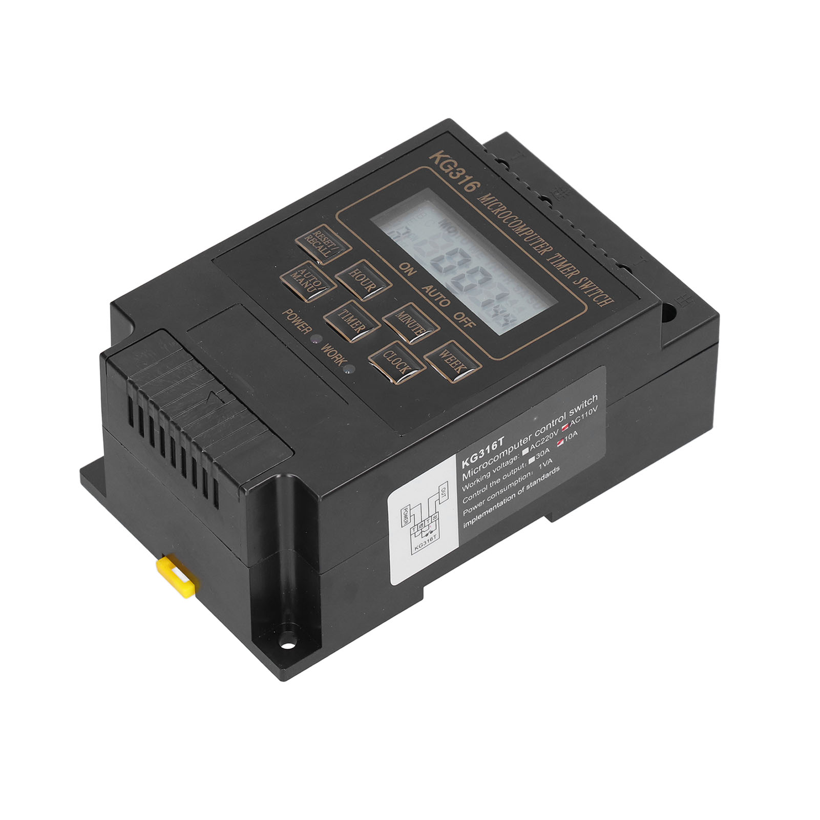 Kg316t 110v Zeitschaltuhr, Automatischer Timer Für Straßenbeleuchtung, 10a Programmierbare Uhr (ohne Batterie, Anleitung Für 110v Enthalten).