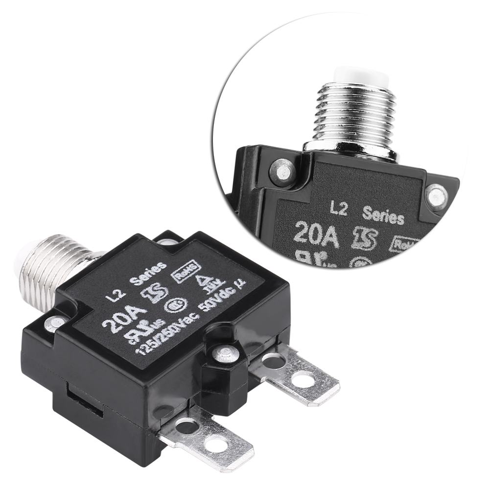20-a-thermoschutzschalter (125/250 V) Mit Rückstellung, Überlast- Und Überstromschutz Für Generatoren