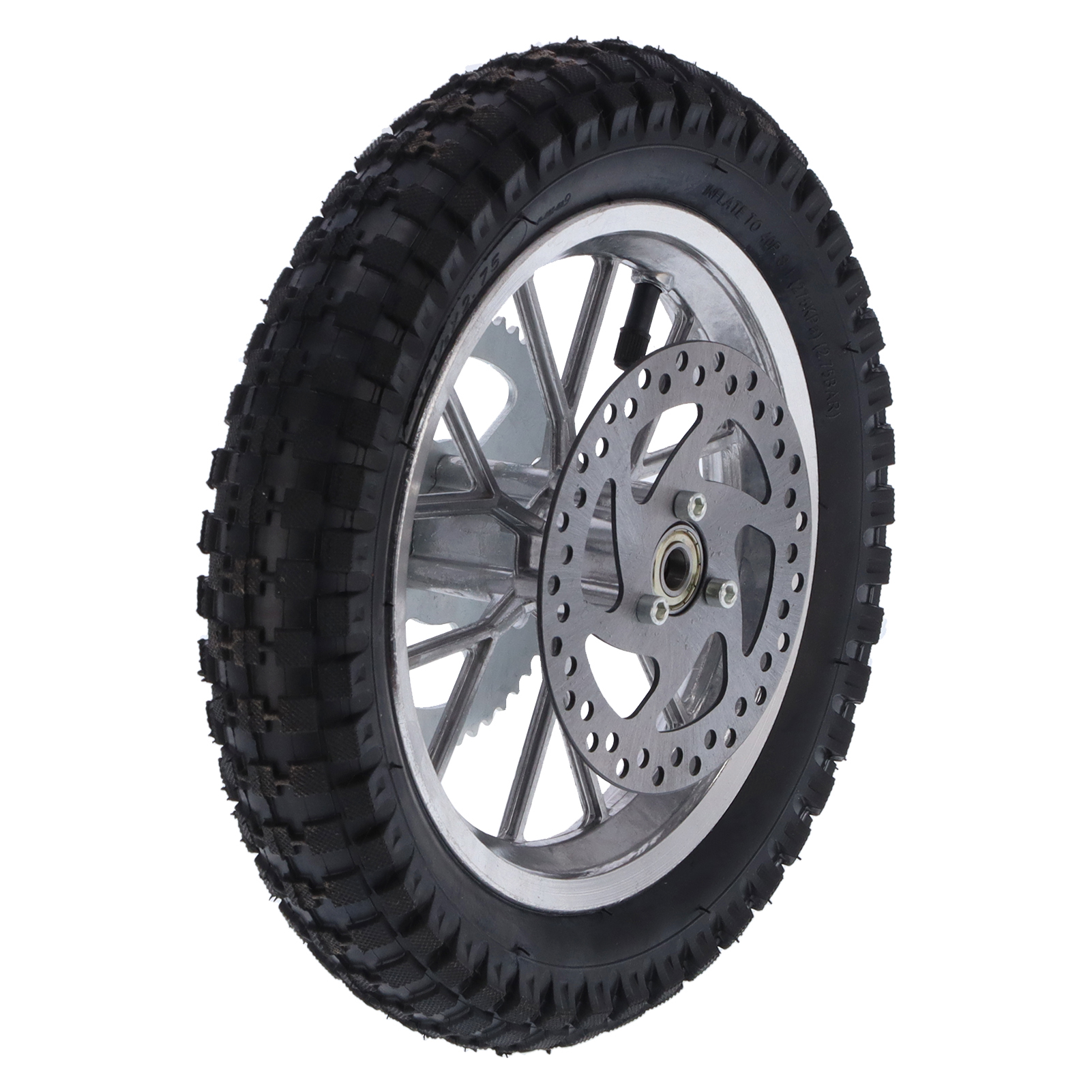 12,5 X 2,75 Zoll Rutschfester Hinterreifen Aus Stahllegierung Und Gummi Für 47ccm 49ccm 2-takt-offroad-motorräder (silber)