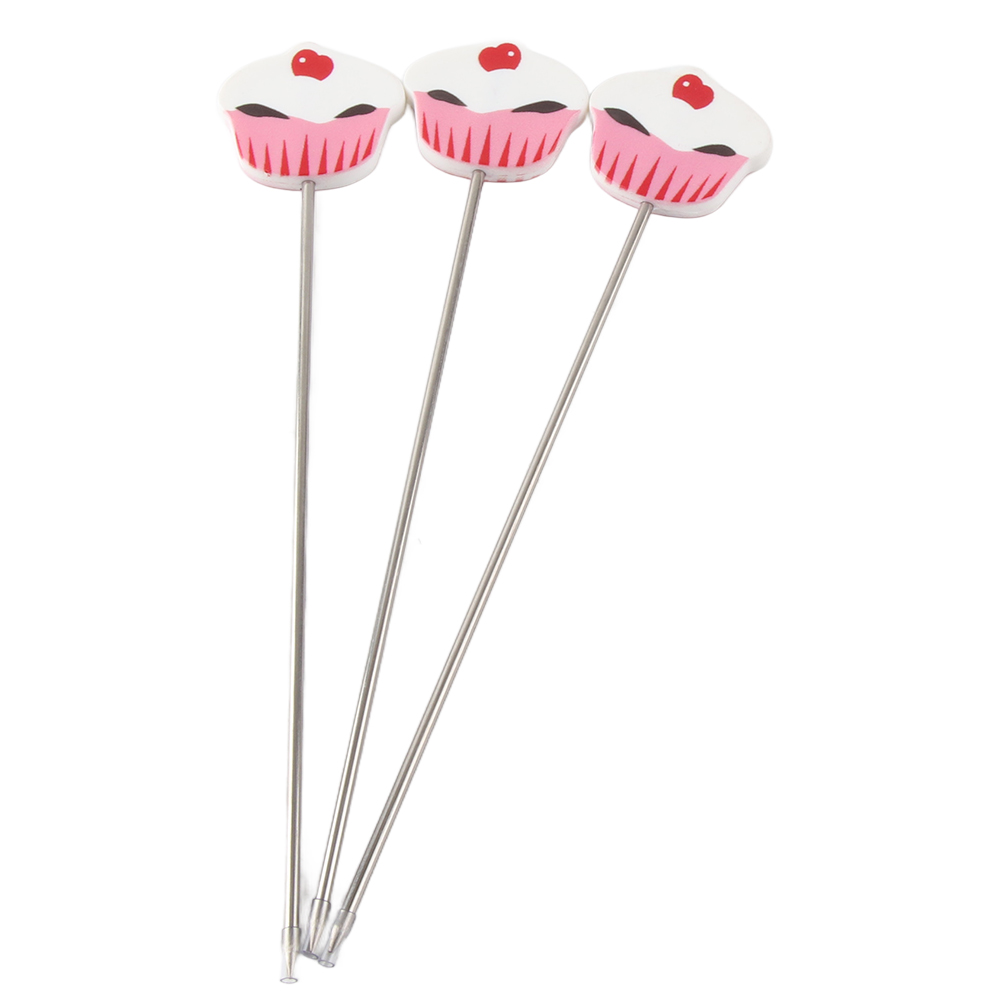 Set Mit 3 Backstäbchen Aus Edelstahl Für Kuchen, Kekse, Brot Und Muffins – Diy-backwerkzeug