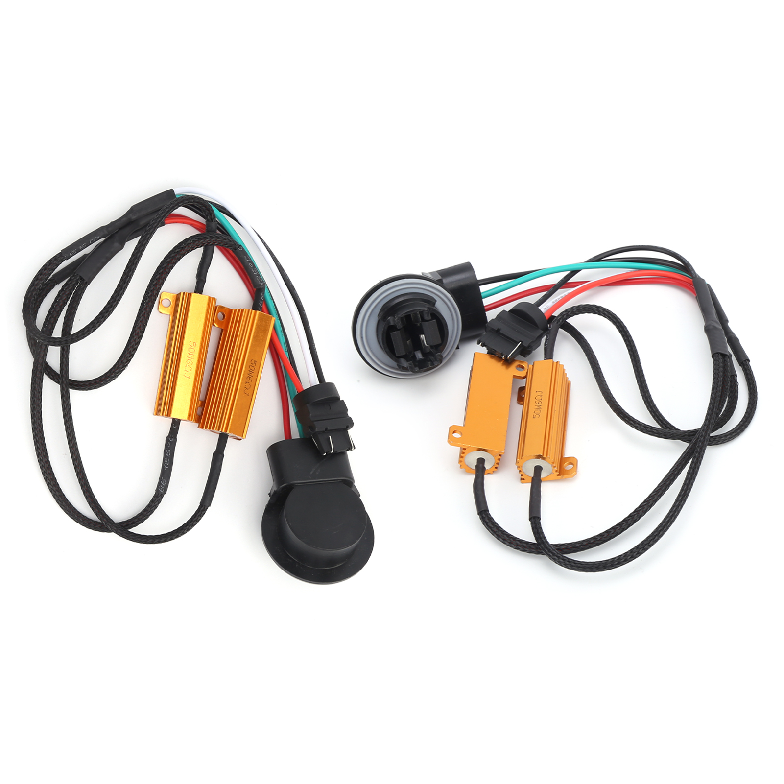 X 50w 3157b Led-widerstände, Störungsfrei, Can-bus-kompatibel, Blinkschutzfrei, Fehlercodefrei, Für Autoscheinwerfer, Nebelscheinwerfer Und Tagfahrlicht