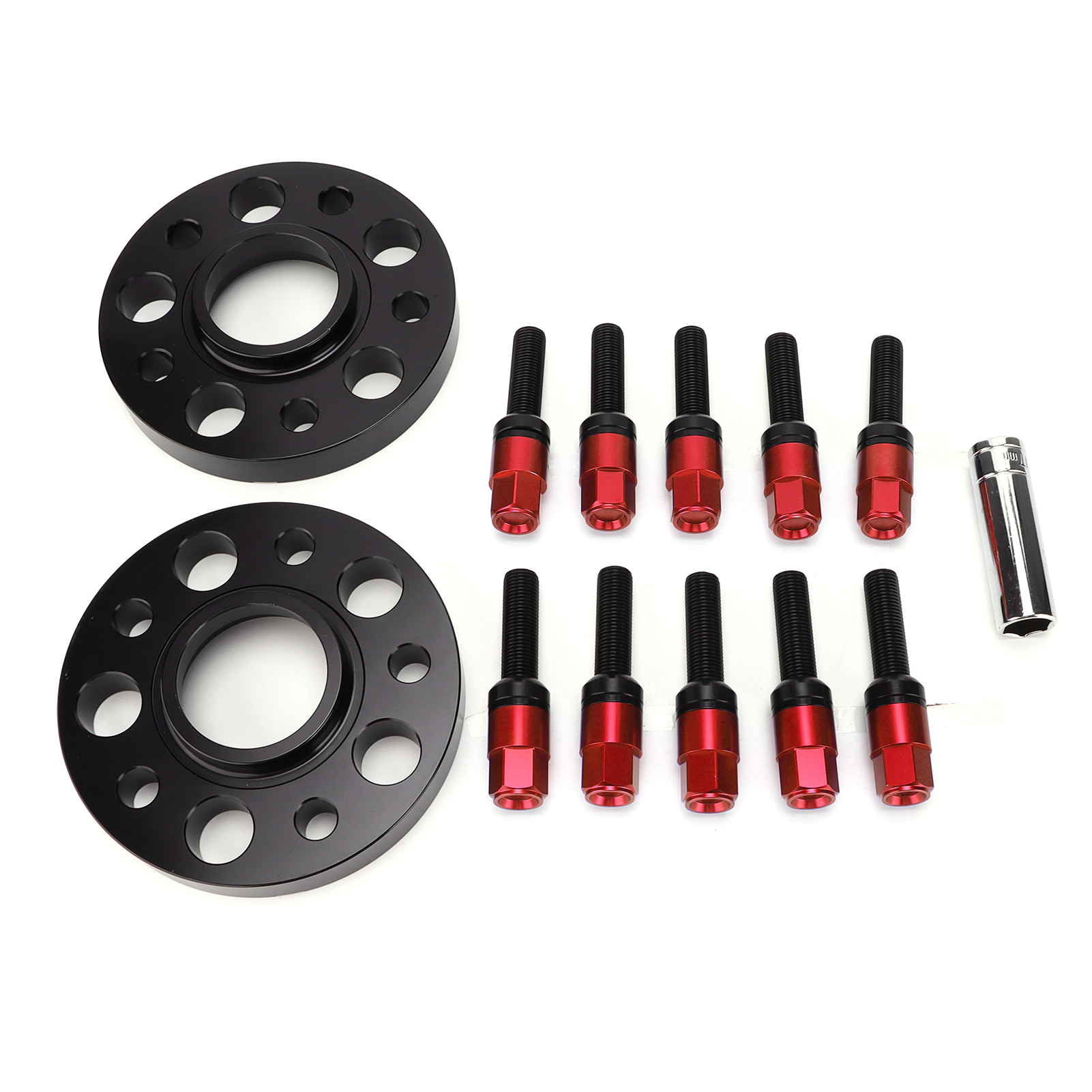 20-mm-spurverbreiterungssatz, Lochkreis 5x112 Mm, Gewinde M14x1,5, Passend Für Sq7 (2016–2020), Rot