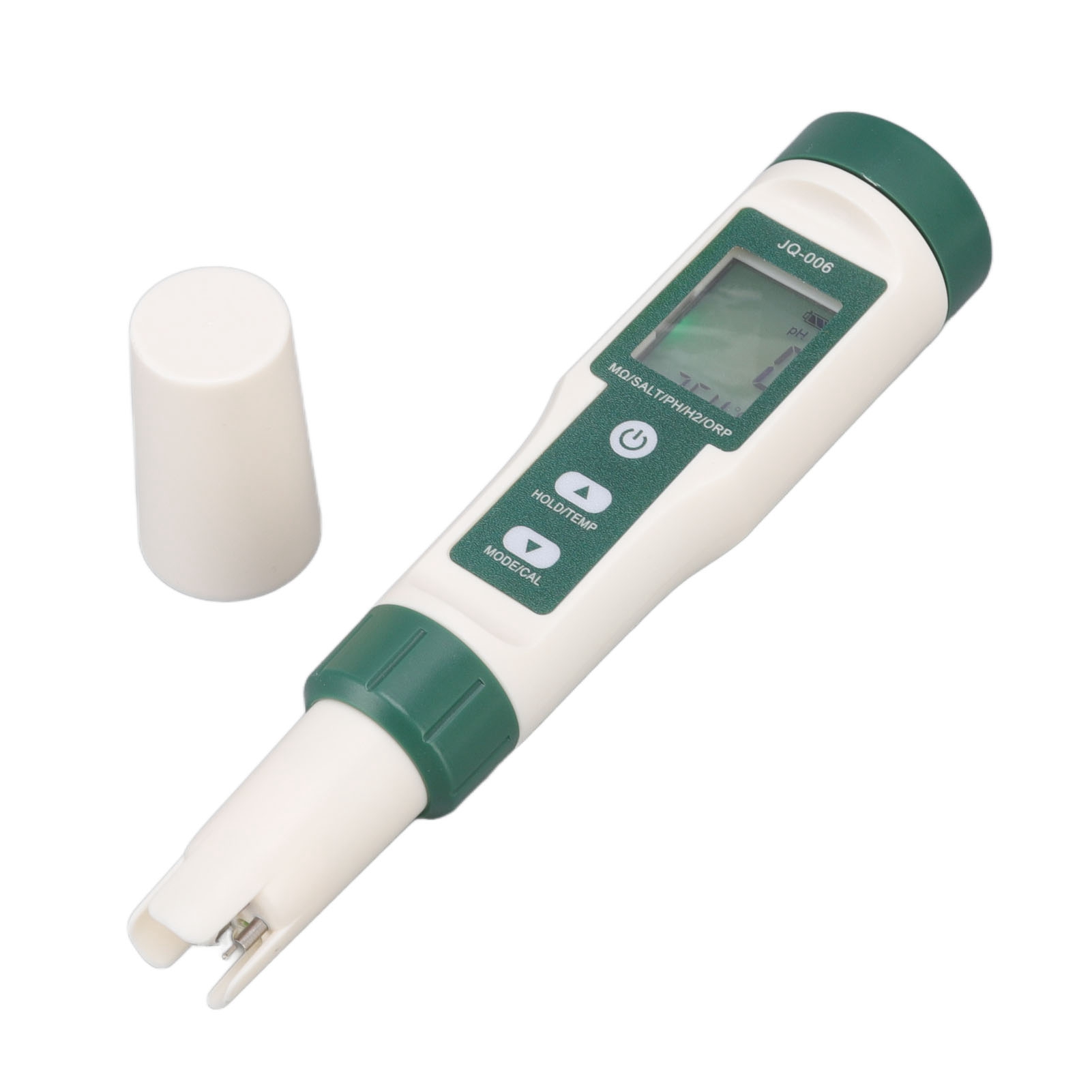 10-in-1-testkit: Ph-wert, Tds, Ec, Salzgehalt, Dichte, Redoxpotenzial, Wasserstoff, Spezifischer Widerstand, Temperatur, Nährstoffe – Batterieloser Messstift