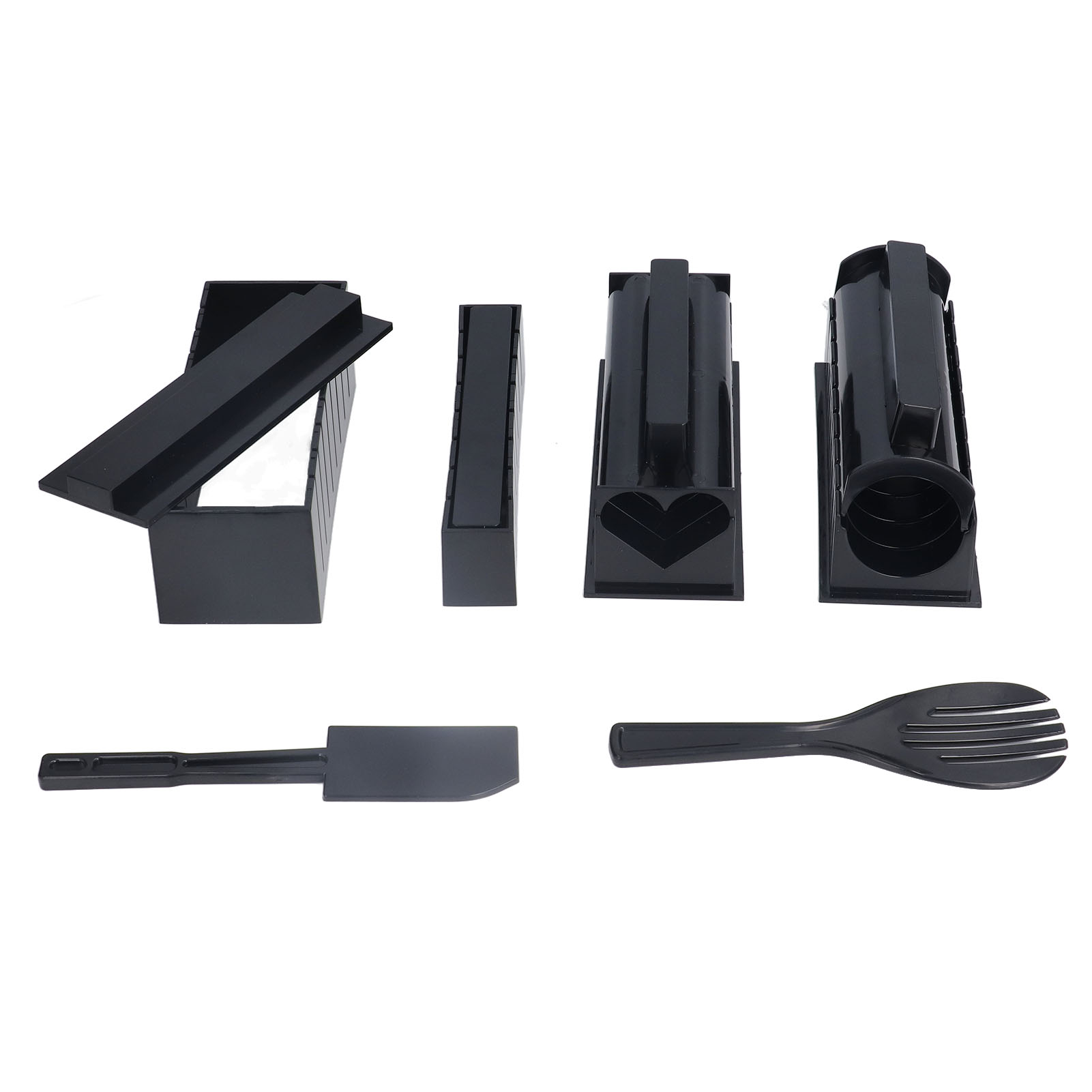 Set Mit 10 Schwarzen Diy-sushi-formen, Reisbällchen-herstellungsset Für Onigiri